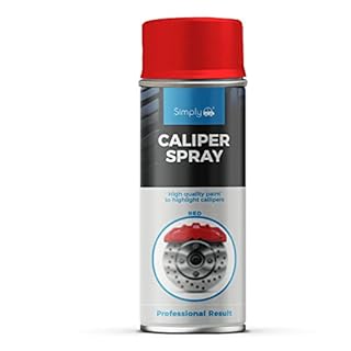 Simply SP-017 Red Caliper Spray Paint for Highlighting & Restoration of Car Calipers – Long Lasting Gloss & Dirt Preventive – Also Suitable for DIY Projects & Cosplay – 400 ml