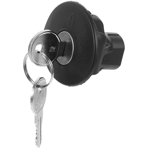 Healvian Tapón del Depósito de Aceite para Vehículo Sedán con Llave Tapa de Combustible con Cierre Seguro Pieza de Repuesto Resistente y Compatible para Automóvil Uso Automotor Tapón