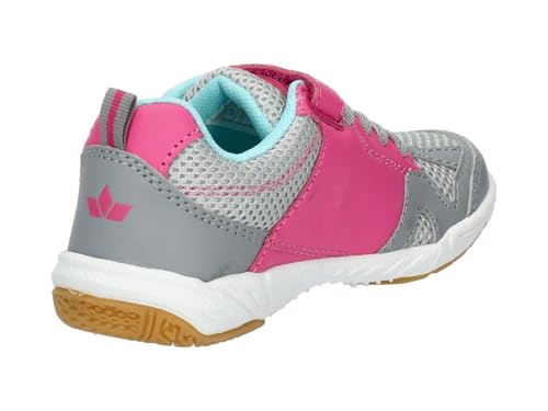 Lico Unisex Kinder Sport Vs Hallenturnschuhe, Grau Pink, 28 EU – Ansicht 4