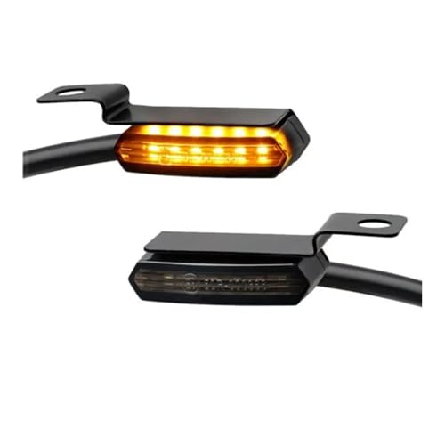 Clignotants de moto éclairage guidon LED haute visibilité pour route et Custom