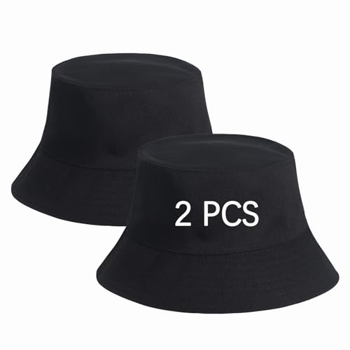 Image of Bucket Hats Bulk Solid Color DIY Blank Hat Bucket Hats for Men, Women and Adults