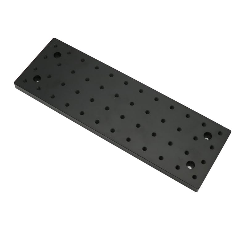 Optische Platte, flache Aluminium-Waben-Steckplatine, experimentelle Vibrationsisolation, Plattform, Werkbank, M6, Gewindebohrungen (100 x 300 x 12 mm)
