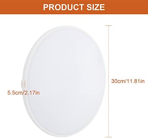 Lightess LED Ceiling Light Dimmable 24W, Bathroom Lights Ceiling with Remote Control, 3000K-6500K, RGB Color Changing, Round Bedroom Flush Ceiling Lights for Living Room Office Bedroom Hallway