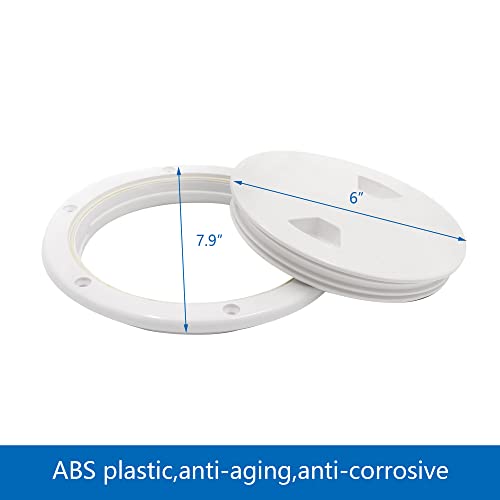 Bbh 8” Marine Boat Round Non-Slip Hatch Deck Plates Lid #TOP4