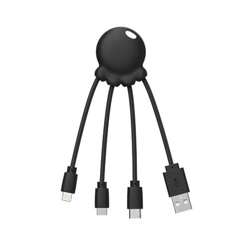 Xoopar Octopus - Câble Multi USB 4 en 1 en Forme de Pieuvre - Cha...