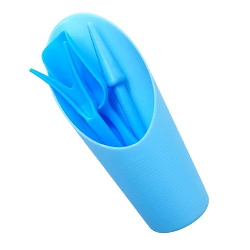 FACAIIO Kit de transplantation de plantes succulentes en plastique 4 pièces avec transplanteuse, pelle, seau et perforatrice, outils réutilisables pour serre, pépinière et aménagement paysager