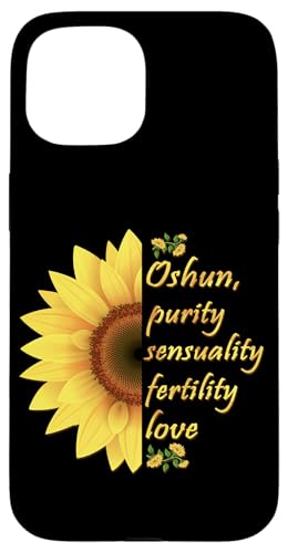 Oshun Orishas Goddess Oxum Ifa Yoruba Religion Sunflower �X�}�z�P�[�X iPhone 15 �p