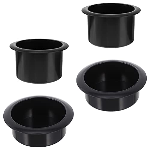 DOITOOL 4PCS Plastic Cup Holder Inserts for Car Replacement Drop in Cup Holder for Boat, Truck, Car, Sofa, Recliner, Poker Table (Two Sizes)