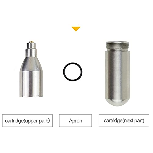 YUANDAN Roestvrij staal Navulbare 12G niet Ingepaste Navulbare CO2 Patroon Gasfles Adapter Recycling - Image 3