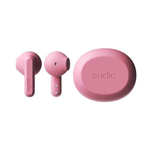 Sudio A3 Powder Pink - The All-Day Earbuds. Balanced Listening Experience, Improved Microphones, Multi-Point Bluetooth Connection, Bluetooth 5.4, Water Resistance IPX4 - 2