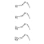 MODRSA Threadless Nose Studs 20G & 18G - Silver Gold Flat Back Nose Rings, Cartilage Earrings For Helix, Conch, Tragus