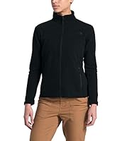 The North Face Women's TKA GLACIER FULL ZIP JACKET, Tnf Black/tnf Black, Small