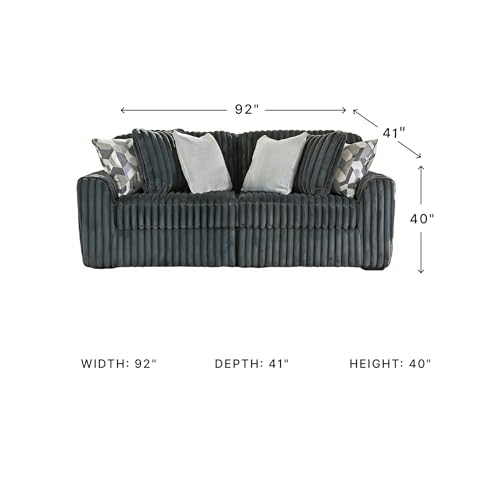 Image of Signature Design by Ashley 2-Piece Living Room Sectional Couch, Gray