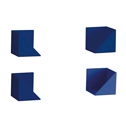 Belca キッチン収納 マグネット ラップ ティッシュホルダー FLAT in 2個セット 幅5.5cm×奥行5.95cm×高さ5.5cm ネイビー フラット イン 壁面収納 FK-WTNV