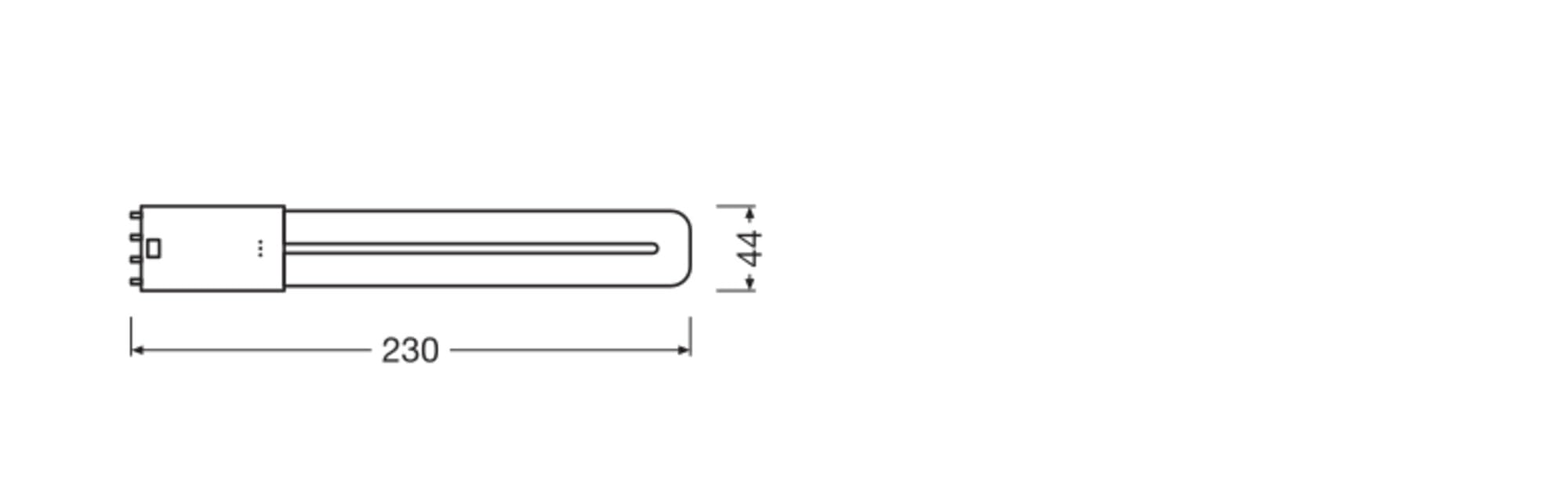 LEDVANCE Dulux-L LED 8W - 840 Bianco Freddo | 4-Pin - Sostitutiva 18W