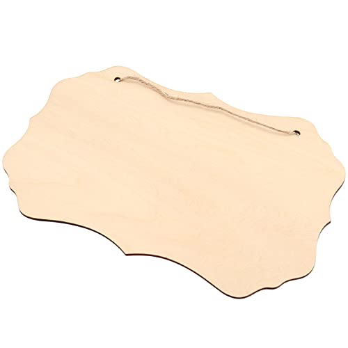 Taicheut 16 Pack Unfinished Wood Sign Crafts Blanks, 9.2 X 5.9 Inch Rectangle Wood Hanging Plaque With Rope Hanging Wood Sign Blank For Painting, Diy Craft And Home Decoration #TOP4