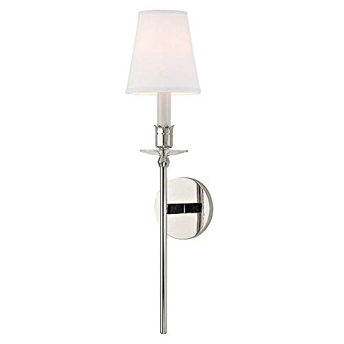 Best Deal Product Hudson Valley Lighting 261-PN-WS Aurora - 1 Light Wall Sconce - 5.5 Inches Wide by 23.75 Inches High, Polished Nickel Finish