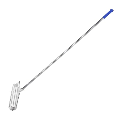 Hamwesh Sand Bunker Rake, 4.5FT 304 Stainless Steel Roller Sand Trap Rake, Long Jump with Secure Locking System for Track and Field Long Jump High Beach