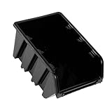 BEGRIS® Sichtlagerboxen Schwarz NP6 Aufbewahrungsbox werkstatt Kleinteile Regal Kunststoff-Lagercontainer Segregation Storage System Lagerregal Stapelbox Werkstatt Garage Magazin