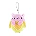 RENJIELI 1 pièces d'article en Peluche Jouet en Peluche Chat Banane Mini caché dans Les Bananes Chaton miraculeux poupées en Peluche Petit Pendentif