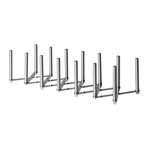 Multifunction Pot lid organiser or Bookends Adjustable Books Holder Stretching up to 23"，stainless