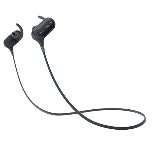 Sony Extra Bass Bluetooth Headphones, Best Wireless Sports Earbuds with Mic/ Microphone, IPX4 Splashproof Stereo Comfort Gym Running Workout up to 8.5 hour battery, black