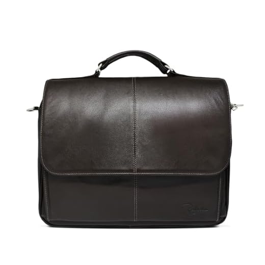 Pasta Executiva Masculina de Couro Relicário - Note15 (Marrom Café)