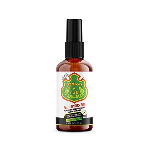 Athlon Rub Muscle Pain Relief - Warm up Herbal Oil For Muscle & Joint Pain Relief | Muscle Recovery, Reduces Stress & Pain | Anti Inflammatory (Arthritis) Muscle Rub | For All Sports (3.4 Oz / 100 ml)