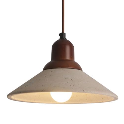 Suspension marbre E27 en forme de chapeau style industriel pour salon et bar
