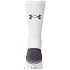 Under Armour Adult Resistor 3.0 Crew Socks, Multipairs , White/Graphite (12-Pairs) , X-Large
