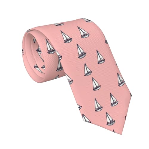 Corbata De Boda Velero En Rosa Corbatas De Hombre Moda Corbatas Flaca Clasico Corbata De Negocios Para Boda, Negocios, Oficina