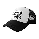 Ckajuoau Big Dick is Back in Town Funny Hat Unisex Adult Trucker Caps Fishing Adjustable Cap Classic Sport Hats Black
