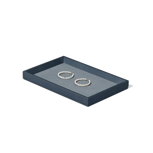 Oirlv Dark Blue Jewellery Display Tray Anti Tangle Jewellery Storage Tray