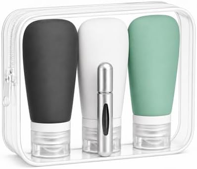 Kit Viaje Avion Botes De Viaje Rellenables 90ml + Atomizador Perf...