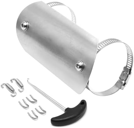 Exhaust Heat Shield Muffler Pipe Heat Cover Protector Guard Imitation Carbon Fiber Stainless Steel (D)