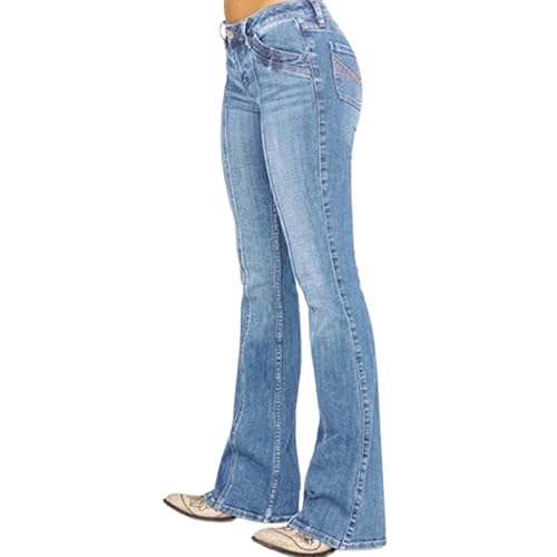 Slim Stretch Bootcut Leg Trouser for Men Classic Curvy Jeans Washed Ripped Skinny Denim Pants4