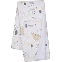 Lambs & Ivy Disney Baby Pooh and The Hundred Acre Woods White Baby Blanket