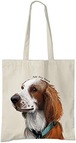 Personalised Dog Natural Cotton Tote Bag - Customised Pet Owner Gift - Pick a Breed & Add a Name