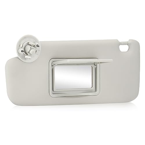 Gray Driver Left Side Sun Visor Replacement Compatible with 2012 2013 2014 2015 2016 Chevy Sonic, 2013 2014 2015 2016 Chevrolet Spark Replace P95327509, P95327507