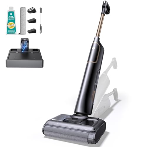 Vexilar X7 Aspiradora Fregadora sin Cable 20KPa, Aspiradora en Seco y Húmedo,Aspira y Friega,Autolimpieza,Diseño Reclinable de 180°, Autonomía 40Min, Fregona Electrica para Polvo/Residuos/Partículas