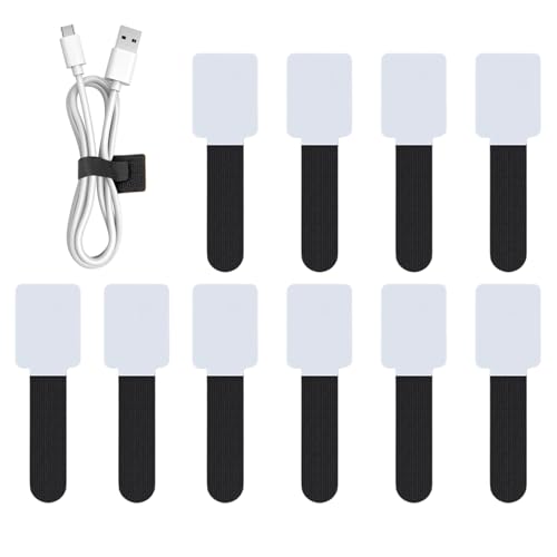 Correas de cable, correas fuertes reutilizables | Bridas para cables – para amigos, estudiantes, oficina, hogar, cocina, taller, interior, debajo del escritorio