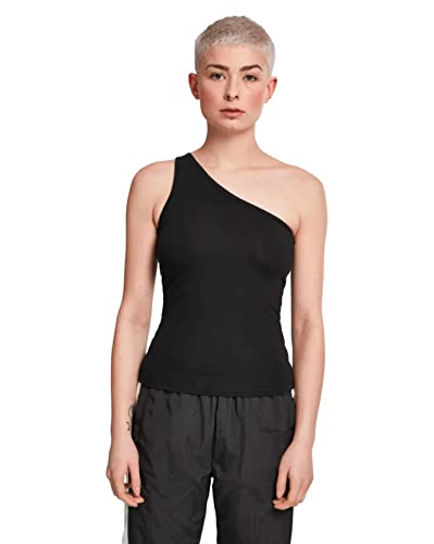 Urban Classics Damen Ladies Asymmetric Sport Tank Top, Schwarz (Black...