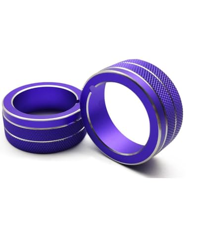 Temperature Adjustment Knob Air Conditioner Switch Knob Decorative Ring Climate Control HVAC (Speaker Ring Blue)