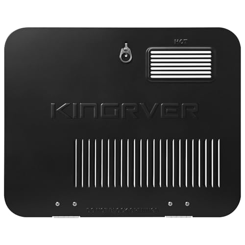 Image of KINGRVER 15 inchx18 inch RV Water Heater Door | Galvanized Steel | Black