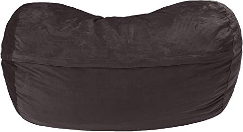 AmazonBasics Memory Foam Filled Bean Bag Chair with Microfiber Cover - 6', Gray - Thumbnail 7
