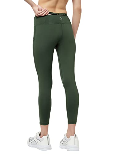 Image of TRUEREVO Sports Leggings for Women-Stretch Dryfit High Waist 7 /8th Gymwear Pants with Back Zipper Pocket-Quick Dry Activewear-Training Tights- for Yoga, Sports, Gym, Workout and Running