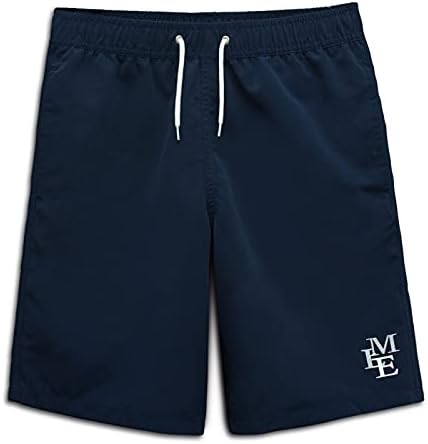 MEILONGER Kinder Badehose Jungen Schnelltrocknend Badeshorts Atmungsaktiv Wasserabweisend Boardshorts mit Mesh-Futter Taschen und Verstellbarem Tunnelzug