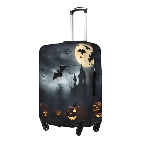 Halloween Flying Bats 4 Print Personalized Travel Luggage Cover With Zipper, Elastic Luggage Cover,For Daily Use2