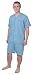 Men's Solid Woven Short Sleeve Short Leg Pajama Set