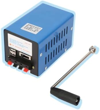 KUIDAMOS Hand Crank Generator, Portable USB Generator Power Dynamotor Multifunction Manual Crank Generator Strong Power Generator for Outdoor Emergency Power Supply